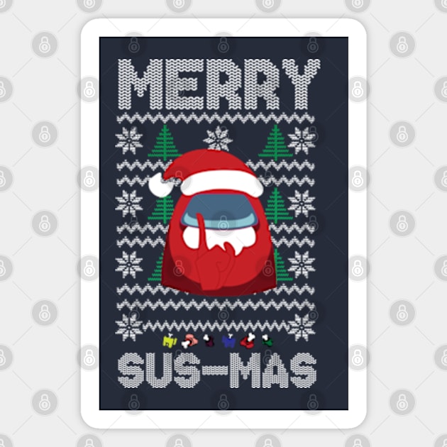 Merry Sus-Mas Magnet by GarBear Designs